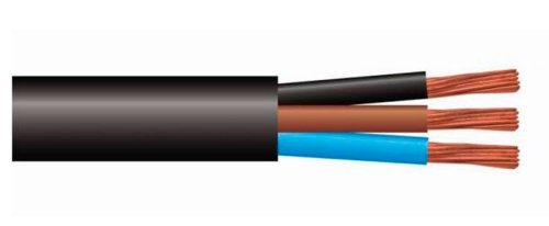 Кабель силовой ПВС 3x2,5 ГОСТ черный фото Кабель силовой ПВС 3x2,5 ГОСТ черный картинка